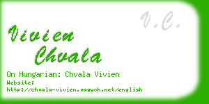 vivien chvala business card